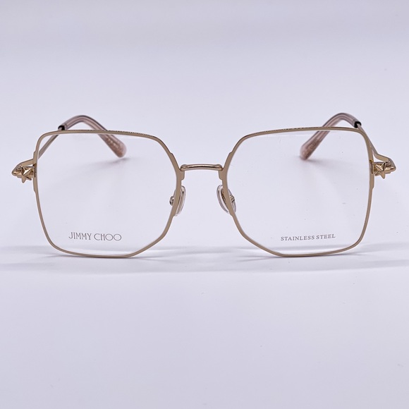 NEW JIMMY CHOO JC262 J5G GOLD SQUARE WOMEN’S EYEGLASSES JIMMY CHOO JC 262 GOLD - Picture 2 of 11